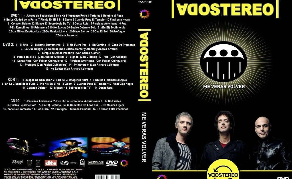 Soda Stereo Me Veras Volver Dvd 1080p - Soda Stereo Me Veras Volver Dvd 1080p -